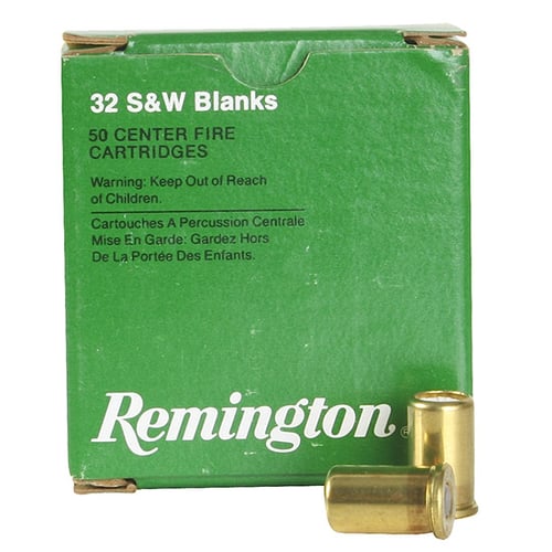 Remington Ammunition 21434 Handgun Blanks  32 S&W 50 Per Box/ 10 Case